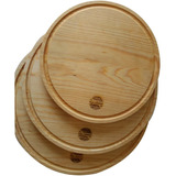 Set 10 Tabla Madera Arte Pizza 30cm C/ranura Y C/log Gratis!