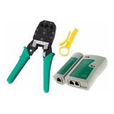 Ponchadora Rj45/rj11 Mas Probador De Red -tester Red 