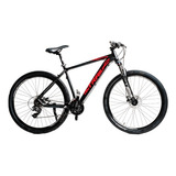 Bicicleta Mtb Firebird Alum R29 21v Full Shimano. Color Negro/rojo Tamaño Del Cuadro 16