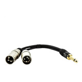 Cabo Adaptador P10 Mono Para 2 Xlr Macho - 2 Metros