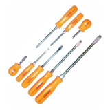 Set Juego De Destornilladores X8 Naranja Eurotech 1067