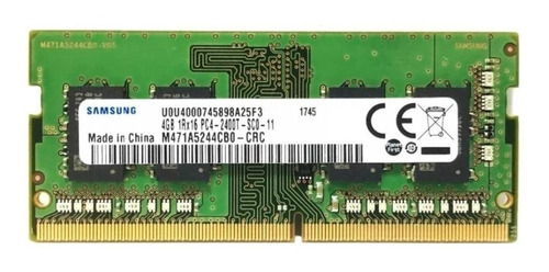 Memoria Ram Color Verde 4gb 1 Samsung M471a5244cb0-cwe
