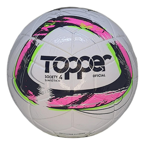 Bola Society Topper Samba Sintético Td1 N4 Verde