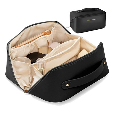 Cosmetiquera Neceser Organizador Viaje Portátil Impermeable Negro | MercadoLibre