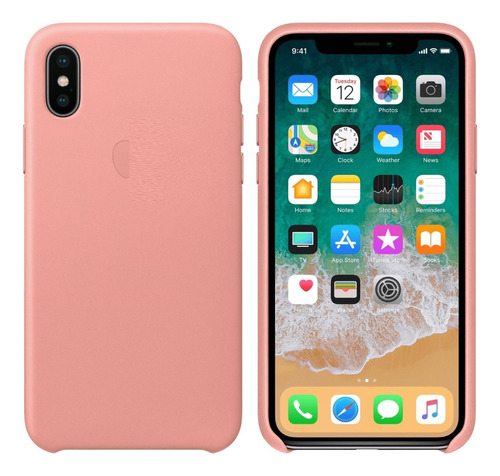 Funda  Cuero Para iPhone X Xs Protector Eco Cuero 