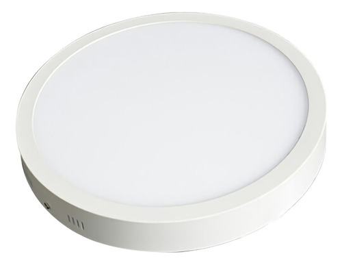 Lampara Plafón Panel Led 24w Redondo Sobreponer Luz Blanca Color Luz Cálida 110v