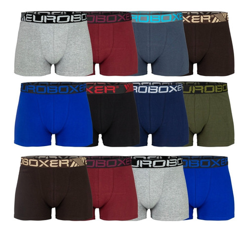 Paquete De 12 Boxers Para Hombre Euroboxer