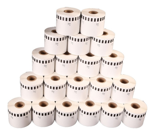 50 Rollos De 62mm Para Brother Ql700, Ql800 Dk2205 