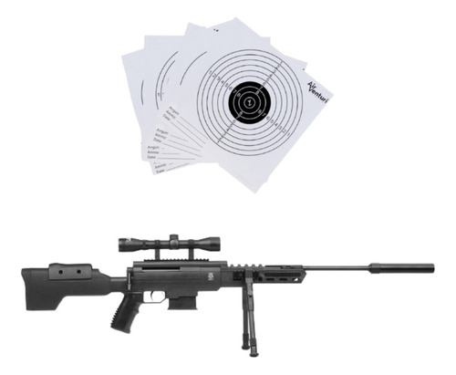 Black Ops Marcadora Sniper 5.5mm Gas Pistón .22 Mira Xchws P