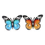 2 Piezas De Decoración De Jardín Con Mariposas Grandes De Me