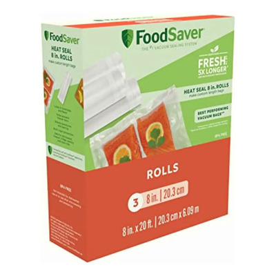 Foodsaver Rollo De Plástico Para Sellar Comida, Capas