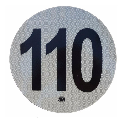 Logo Reflectivo 3m Velocidad Maxima 110 Homologado Vtv