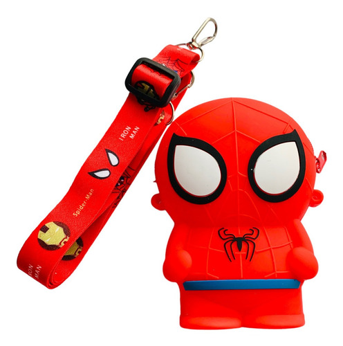 Mini Monedero Silicon Monedas Escuela Llavero Spider Man