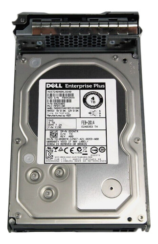 Hd Dell 4tb 7.2k 3.5 6gbp/s Sas Pn 0ddntr Ddntr Hus724040als640 @