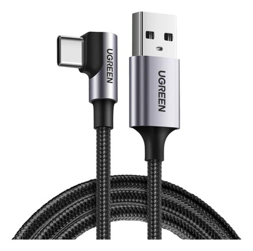 Ugreen Cable Usb C Angulo 90 Grados Carga Rapida 3.0 3a 2m 