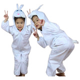 Disfraz De Conejo Blanco Para Niños Y Niñas