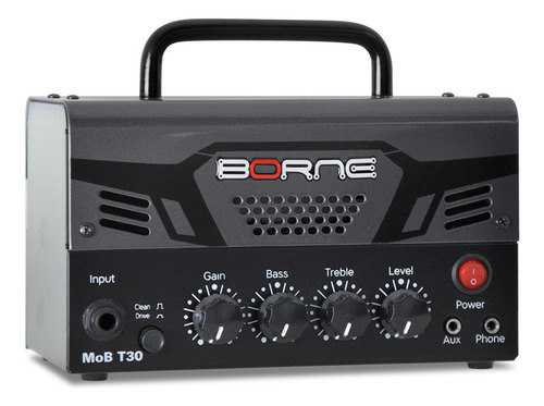 Amplificador Cabeçote Guitarra Mob T30 30w Cinza Chumb Borne