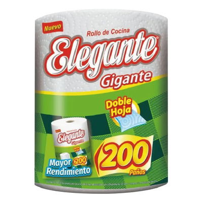 Rollo Cocina 200 Paños Elegante Gigante Doble Hoja | MercadoLibre