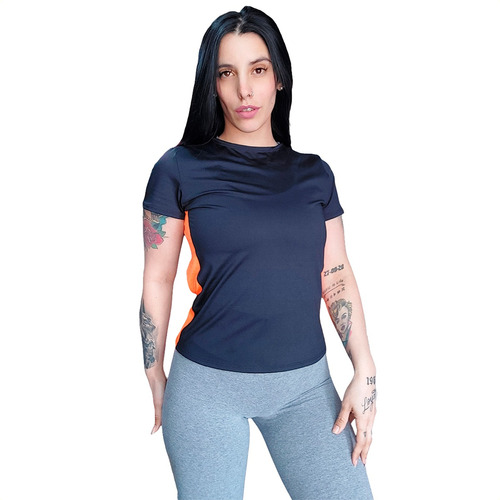 Remera Deportiva Mujer Lycra M/corta Runing Gym Tale Grande