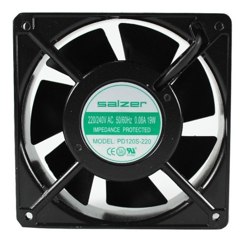 1 Ventilador Enfriador 12cm X 12cm X 40mm 220v