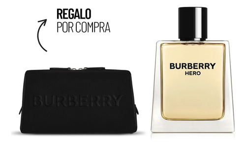 Kit Perfume Hombre Burberry Hero Edt 100 Ml + Pouch