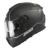 Casco Para Moto Talla L Certificado Hawk Solid Negro Matte