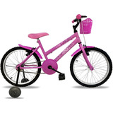 Bicicleta Aro 20 Bella Power Bike Infantil Feminina C/ Rodas