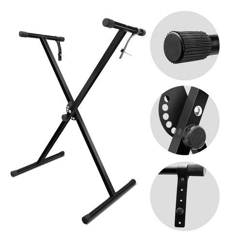 Adjustable Keyboard Stand Single-x Piano Stand With Locking 