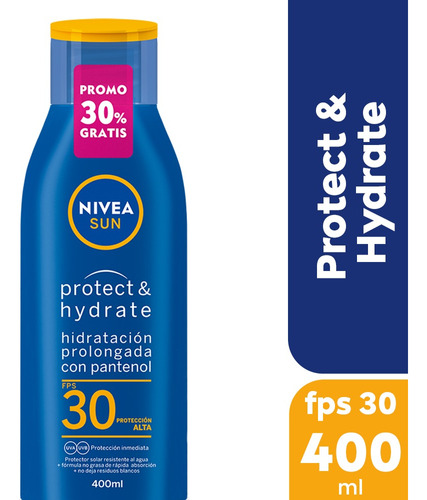 Protector Solar Nivea Sun Protect & Hydrate Fps30 X 400ml