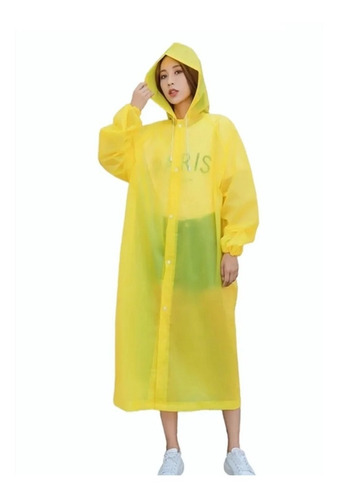 Capa Impermeable Tipo Gabardina Portatil Para Lluvia Poncho