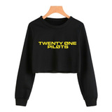 Sudadera Corta Top Twenty One Pilots (tipo Crop Top)