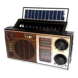 Radio Portátil 3 Bandas Recargable+panel Solar Bluetooth 151