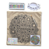 Kit Funda De Cojín Para Pintar Mandala