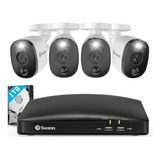 Swann - Sistema De 4 Cámaras De Seguridad De 8 Canales Dvr.