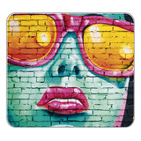 Mousepad Mujer Mural Anteojos Personalizado Regalo Diseño 82