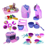 Kit Confeitaria Infantil Eletro Fogão Comida Batedeira 65pç