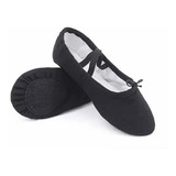 Zapatillas De Media Punta Lona Y Gamuza Para Ballet Dama