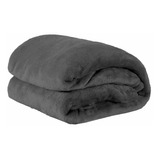 Cobertor Queen Microfibra Soft Cinza Exclusiva Promoção