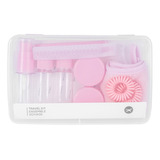 Miniso Set De Contenedores Para Viaje, Rosa, Mediano