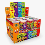 Display 24 Peças Massinha Slime Ecão Classico  110g  Dtc 