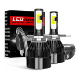 Focos Led H4 Kit De Faros Para Toyota Auto Luz Alta Y Baja