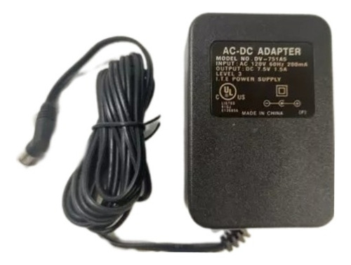 Fonte Dv-751a5 7,5v 1.5a Ac-dc Adapter 110v N14-49