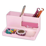 Organizador De Escritorio Ibi Craft Tendance 18x12,5x8,7 Cm Color Rosa