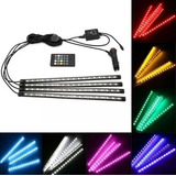 Kit De Tiras Led Multicolor Flexible  Adhesivo Interior Auto