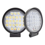 Iol 2 Faros Led Amarilla Fija Estrobo 6500k Redondo 