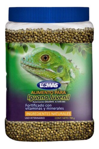 Acuario Lomas Alimento Para Iguana Juvenil-700 Gr 700 Gr