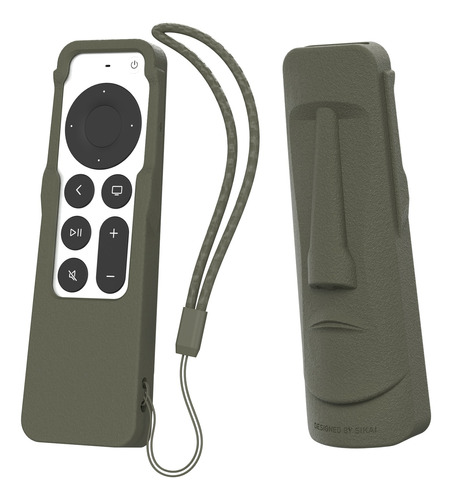 Capa De Silicone Para Apple Tv Siri Remote, Pacote Com 2