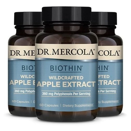 Dr Mercola I Biothin Wildcrafted Apple Extract I 360mg X180