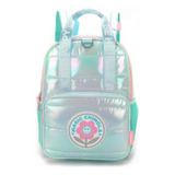 Mochila Espalda 12 Puffer Rainbow Color Verde