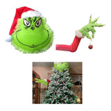 2 Estola Decorada Árbol De Navidad Grinch Pp Algodón